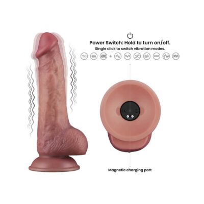 Vibrator cu Densitate Dubla Power Cock