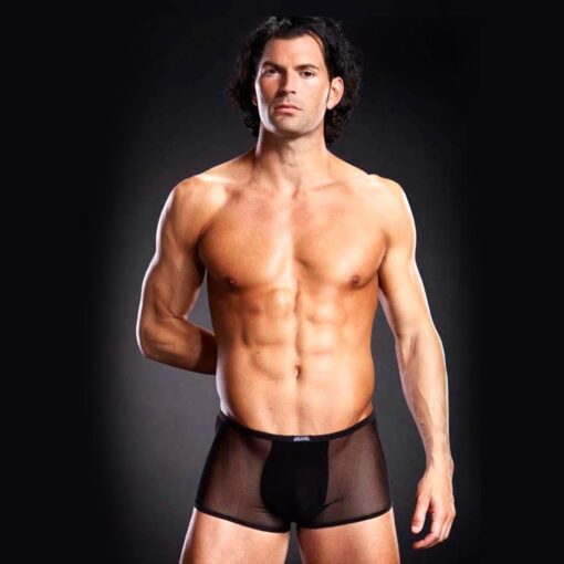 Boxeri Micro-Mesh Negri L-XL