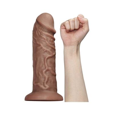 Dildo Realistic Chubby 10.5inch Brown mana