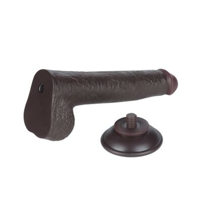 Dildo Sliding Skin 9inch Black ventuza detasabila