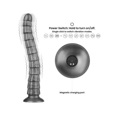 Dildo Vibrator King Sized Vibrax Slider 14.5inch functii