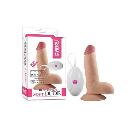 Dildo Vibrator The Ultra Soft Dude 7.5inch