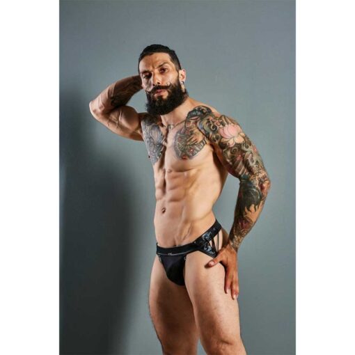 Jockstrap C4M Desire Black Leatherette XL