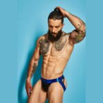 Jockstrap C4M Desire Blue Leatherette L