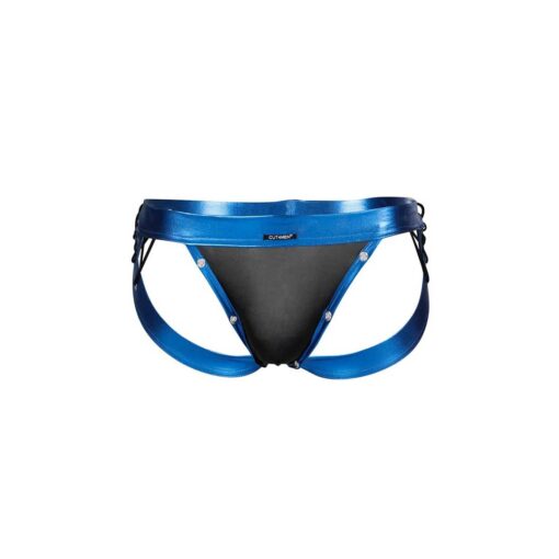 Jockstrap C4M Desire Blue Leatherette L fata