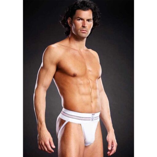 Jockstrap Microfibra Alb S-M