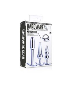 Set Buttpluguri Metal Hardware Gear 3 in 1