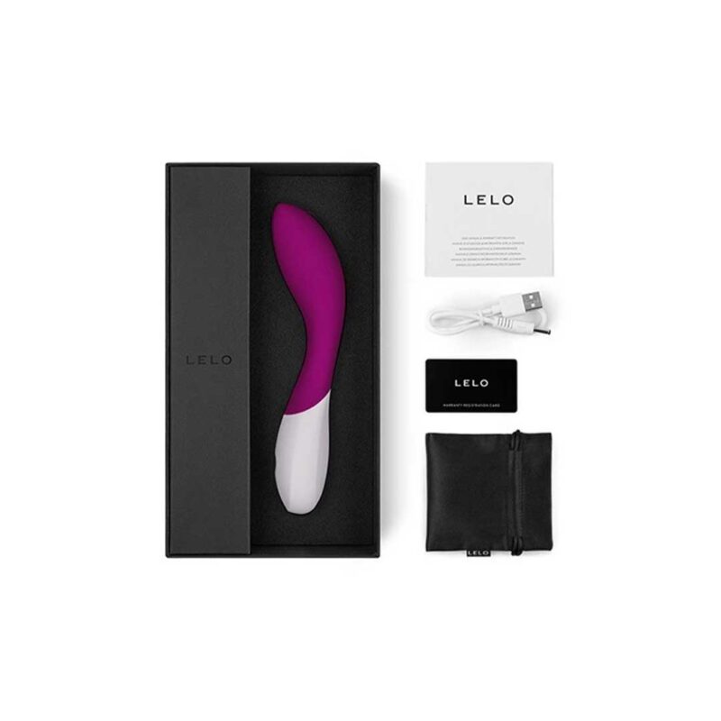 Vibrator Punct G Mona Wave Deep Rose continut cutie