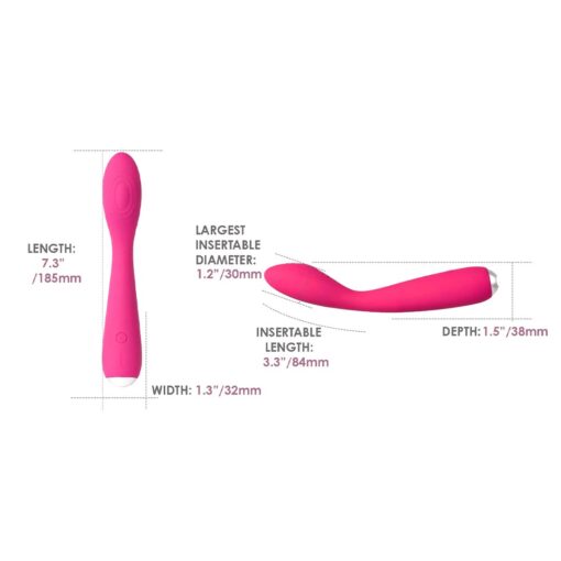 Vibrator Punct G Svakom Iris Plum Red