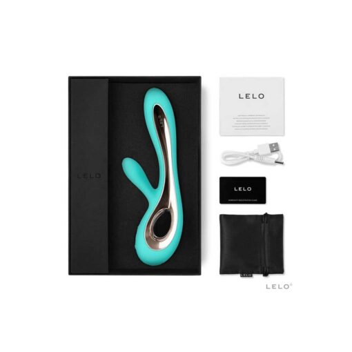 Vibrator Rabbit Soraya 2 Aqua continut cutie