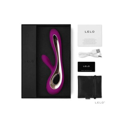 Vibrator Rabbit Soraya 2 Deep Rose continut cutie