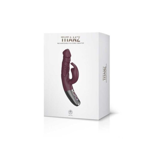 Vibrator Rabbit Titanz 7inch Rubine Red