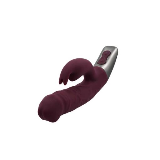 Vibrator Rabbit Titanz 7inch Rubine Red - imagine 2