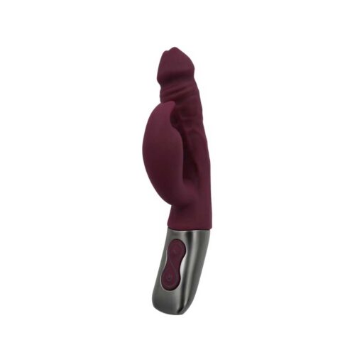 Vibrator Rabbit Titanz 7inch Rubine Red - imagine 3