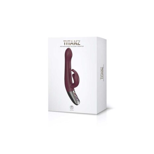 Vibrator Rabbit Titanz 8.5inch Rubine Red