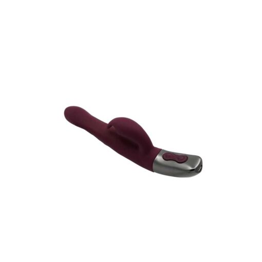 Vibrator Rabbit Titanz 8.5inch Rubine Red incarcare