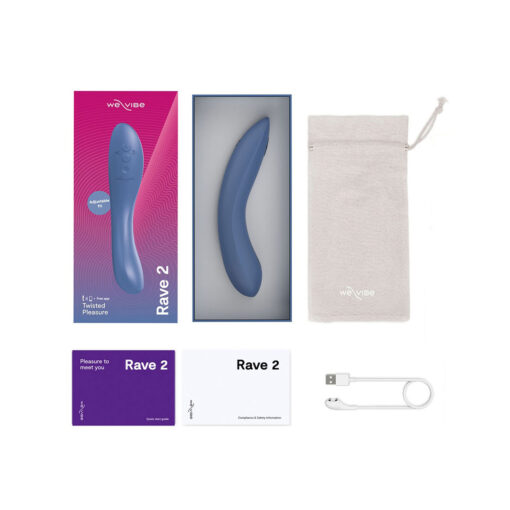 Vibrator Punct G We-Vibe Rave 2 Bleu