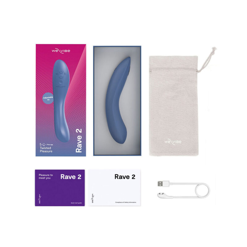 Vibrator Punct G We-Vibe Rave 2 Bleu