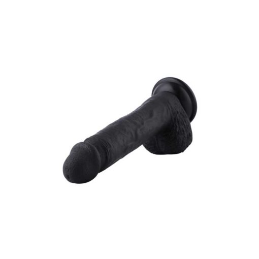 Dildo cu ventuza Hismith KlicLok 20 cm Negru - Compatibil Masini de Sex - imagine 3