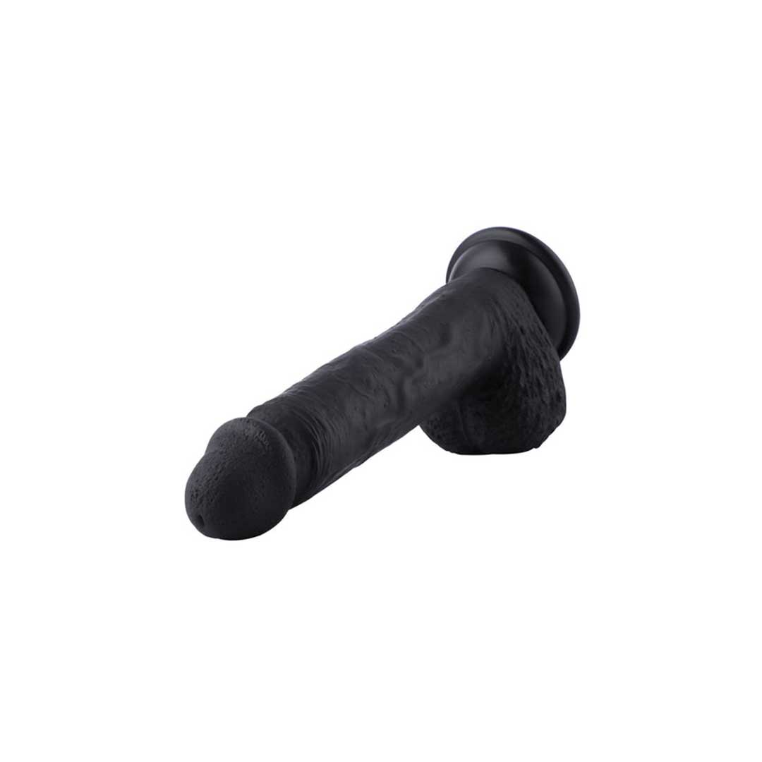 Dildo cu ventuza Hismith KlicLok 20 cm Negru - Compatibil Masini de Sex - imagine 3