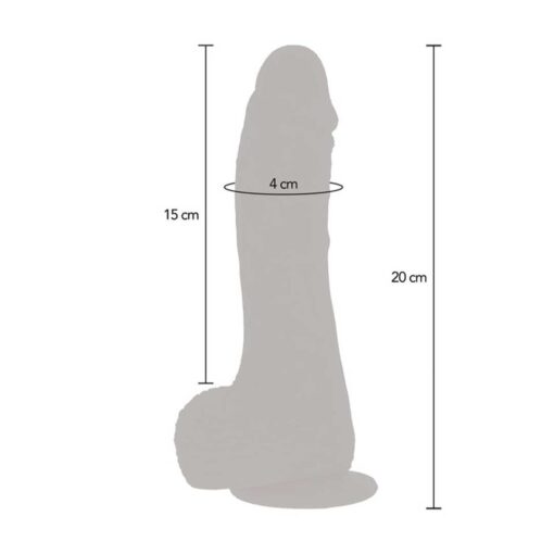 Dildo Rotativ si Vibrant ToyJoy Silicone 20 cm - Placere Extrema si Masaj Interior