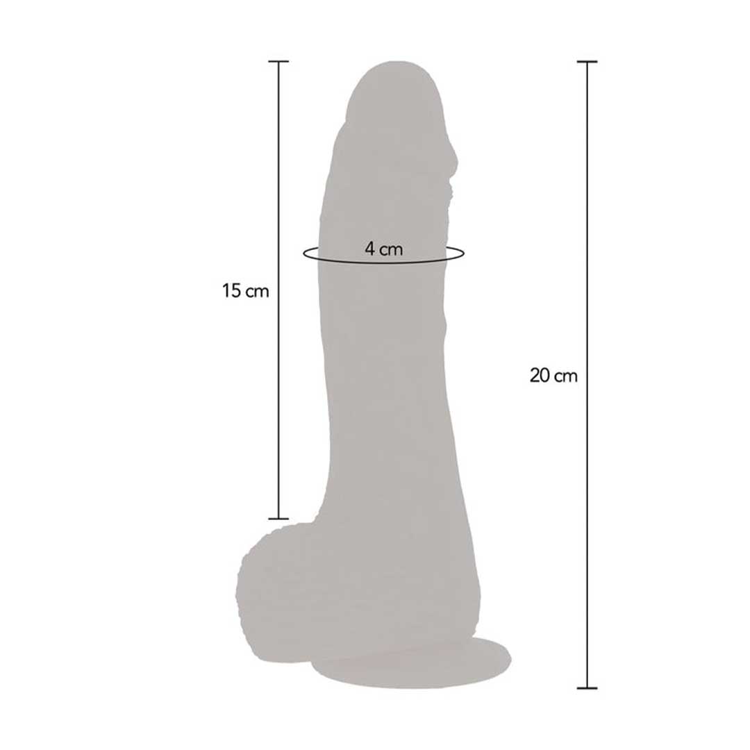 Dildo Rotativ si Vibrant ToyJoy Silicone 20 cm - Placere Extrema si Masaj Interior