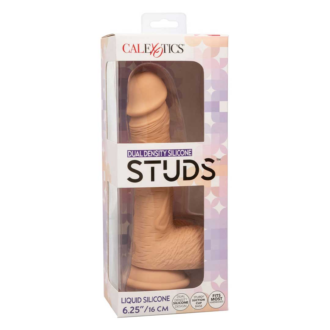 Dildo Stud 6.25 CalExotics - Silicon Dual Density si Ventuza Puternica