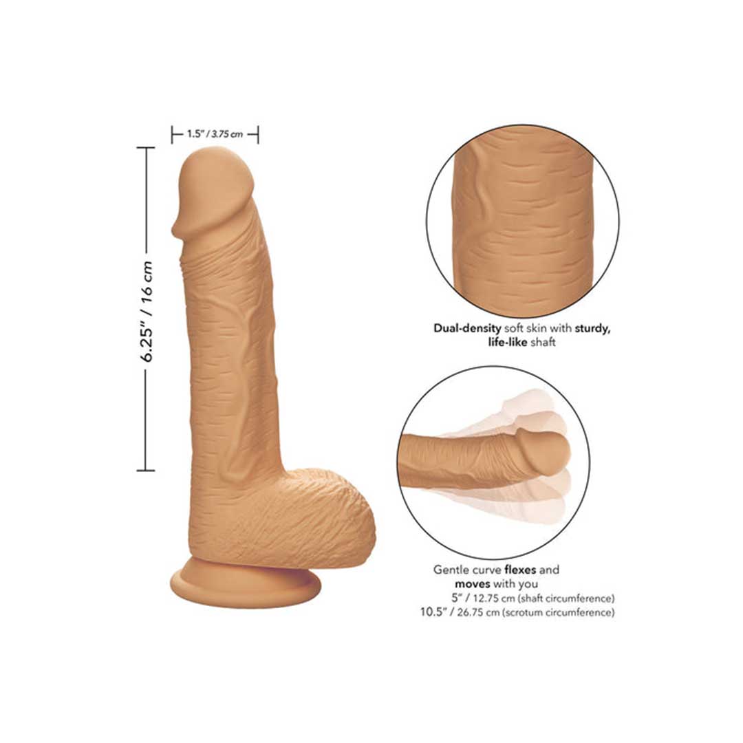 Dildo Stud 6.25 CalExotics - Silicon Dual Density si Ventuza Puternica
