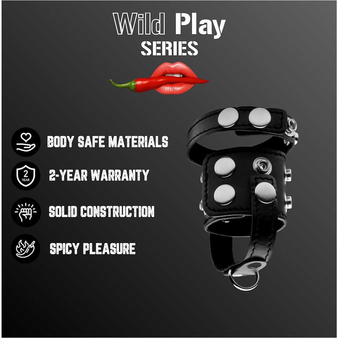 Manson Cock and Ball Strap Wild Play - Control, Fermitate si Senzatii Tari