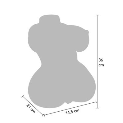 Masturbator Realist TPE Juicy Double D - 36 cm Imersiv