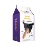 Strap On ToyJoy Super Woman 18 cm – Ham Confortabil Bretele Moi si Dildo Lung Inclus