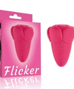 Stimulator Clitoris Lovetoy Flicker Rosu