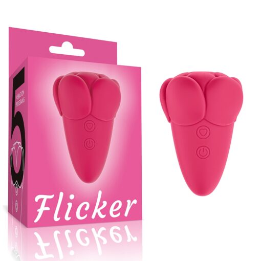 Stimulator Clitoris Lovetoy Flicker Rosu