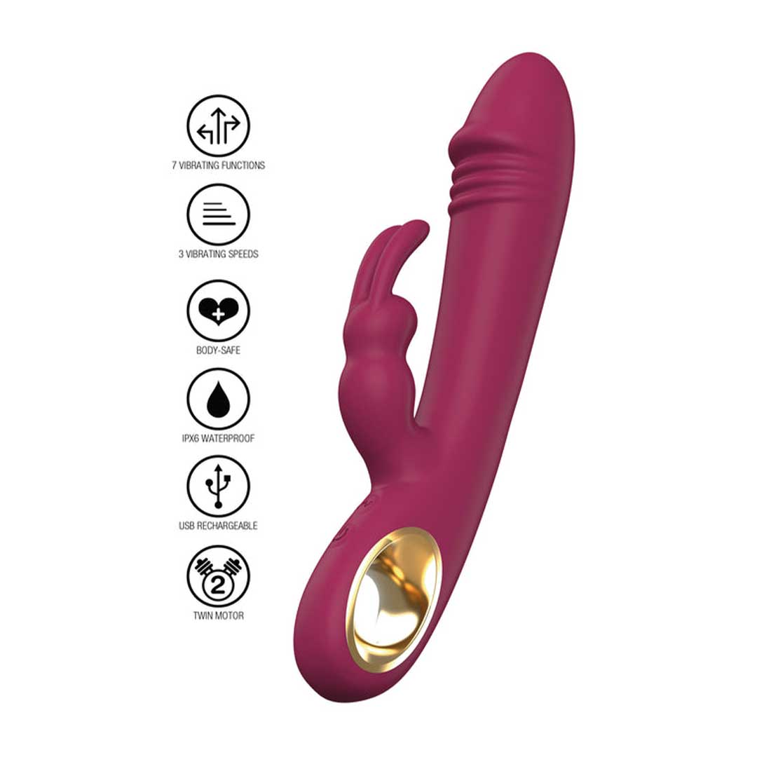Vibrator Rabbit ToyJoy Taygeta - Placere Duala si Extaz Linistit