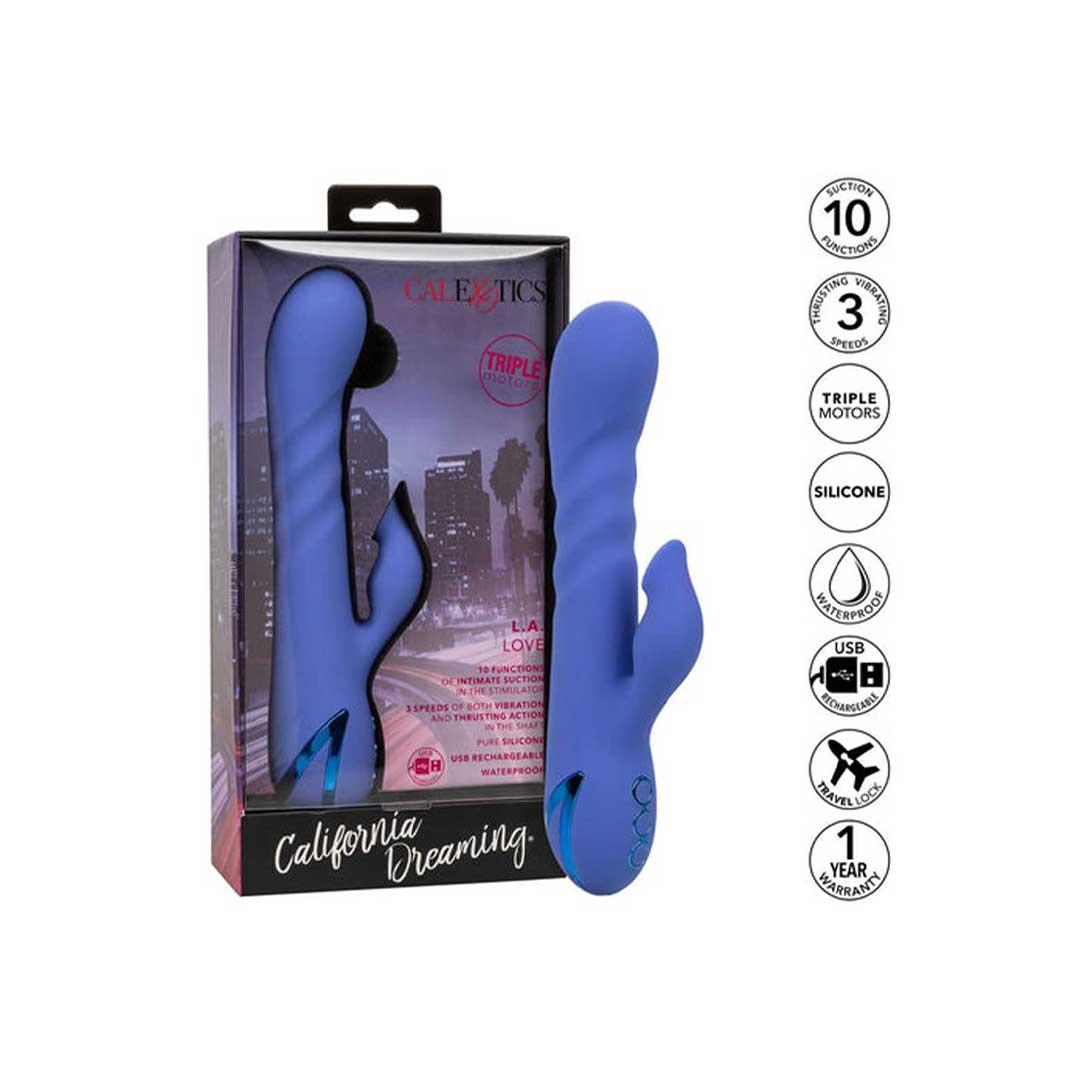 Vibrator Triplu-Acțiune L.A. Love - Control și Extaz