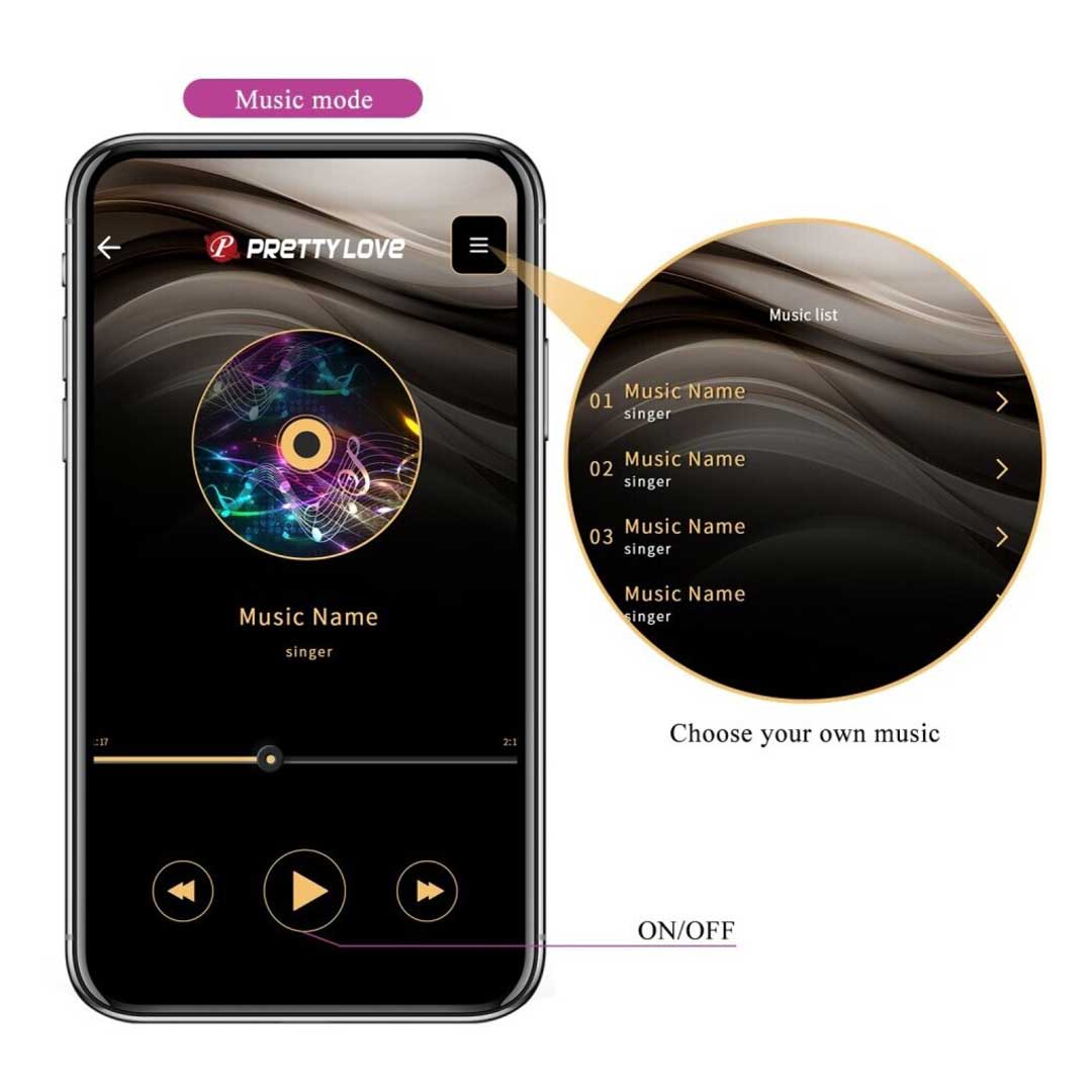 Vibrator Smart Pretty Love Doreen - Control App si Electrostimulare