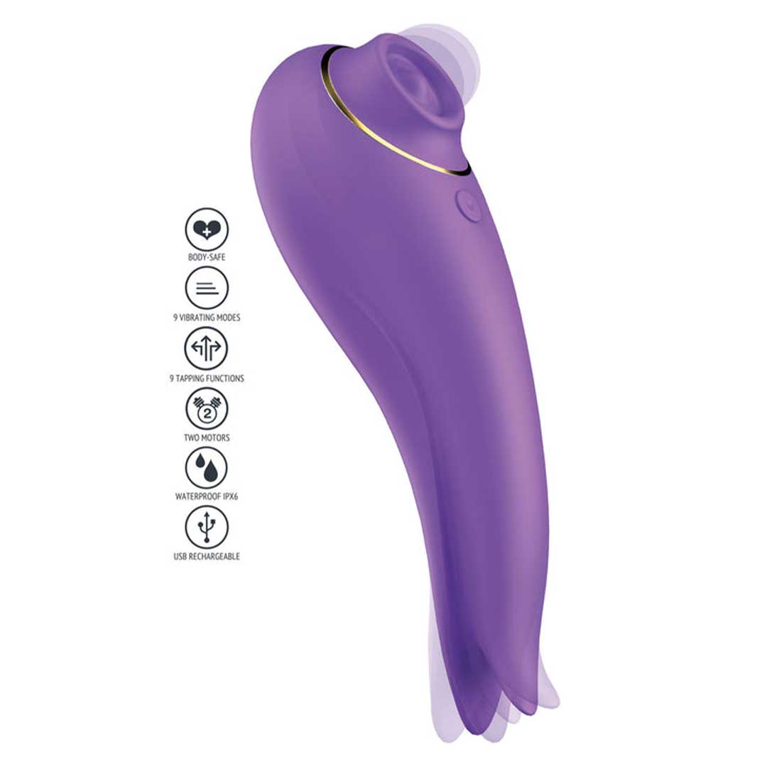 Vibrator Dual Xoccon SalsaTop - 18 Functii Reincarcabil si Waterproof