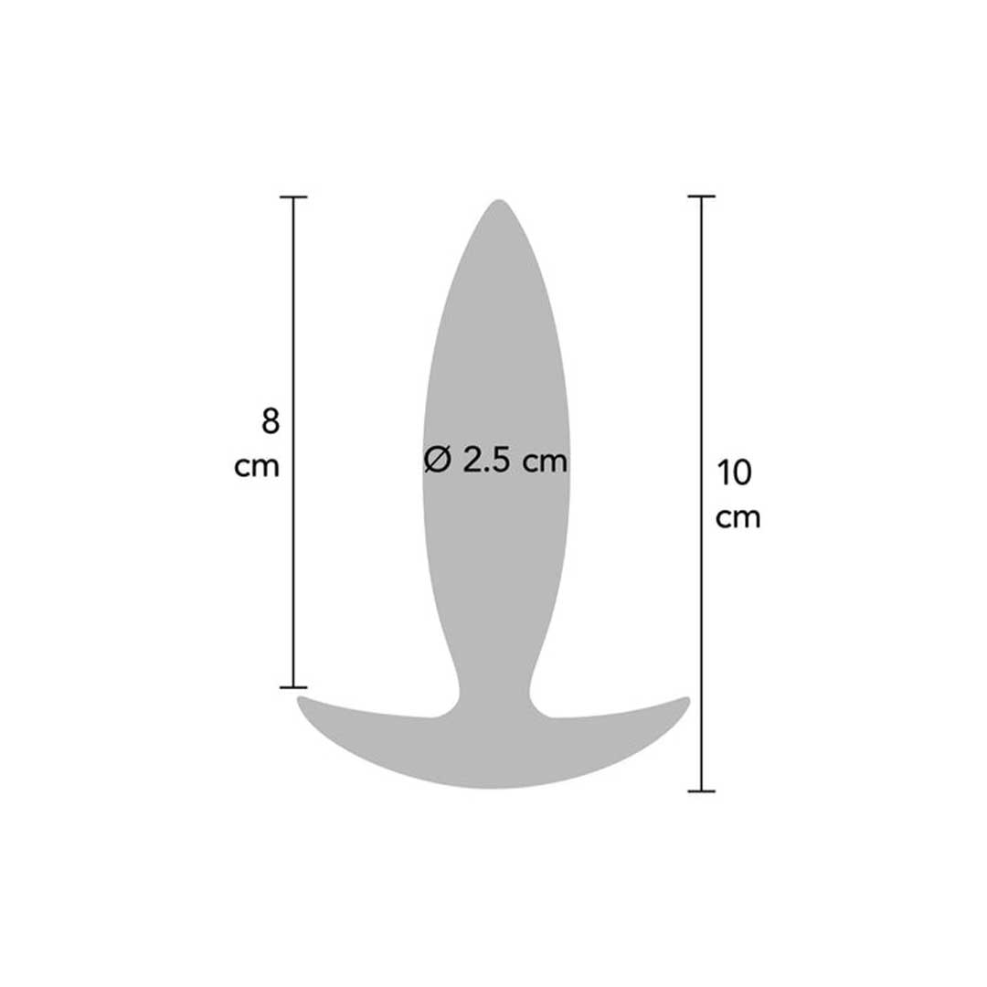 Butt Plug Anal Incepatori ToyJoy - Silicon 8 cm Inserabili si Siguranta