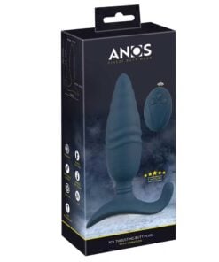 Butt Plug Anal Vibrant Thrusting - 3 Motoare 10 Viteze de Impingere si Silicon