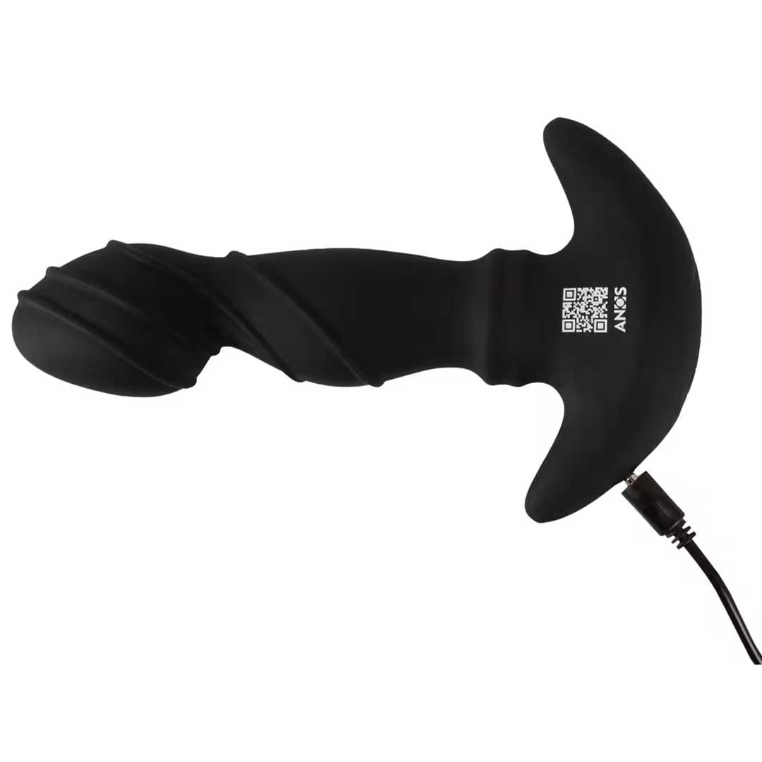 Butt Plug Vibrant Prostata ANOS - Inele Mobile 2 Motoare si Masaj P-Spot