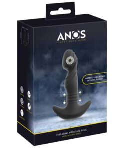 Butt Plug Vibrant Prostata ANOS - Inele Mobile 2 Motoare si Masaj P-Spot