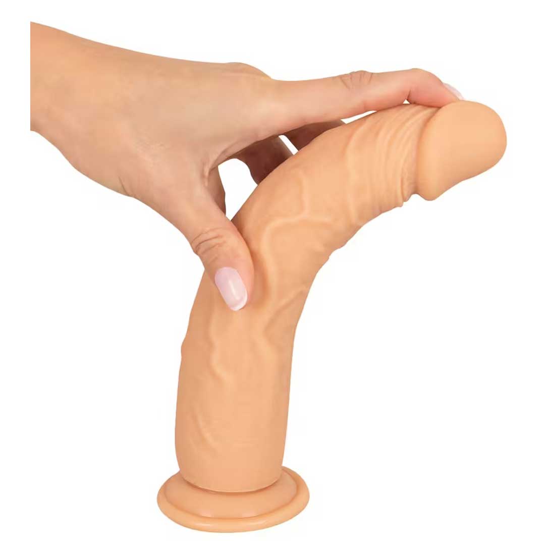 Dildo European Lover Silicone - 21 cm Inserabili Ventuza si Silicon Realist