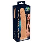 Dildo European Lover Silicone - 21 cm Inserabili Ventuza si Silicon Realist