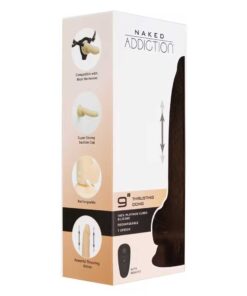 Dildo Impingere Automata - 23 cm Silicon Platina si Telecomanda