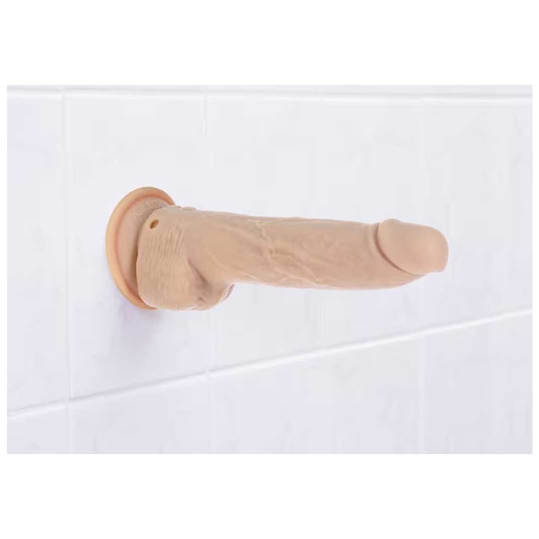 Dildo Impingere Automata - 23 cm Silicon Platina si Telecomanda