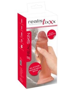 Dildo Real Skin Realistixxx - Suprafata Mobila Silicon Dual Density si 20.5 cm