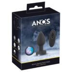 Dop Anal Vibrant RC Flashing - Silicon 7 Moduri de Vibratii si Lumini LED Colorate