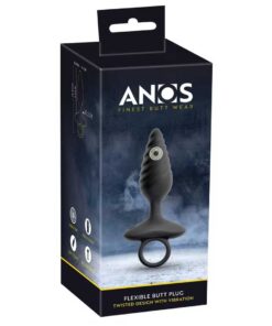 Butt Plug Anal Anos Twisted Design - Flexibilitate si 10 Moduri de Vibratii