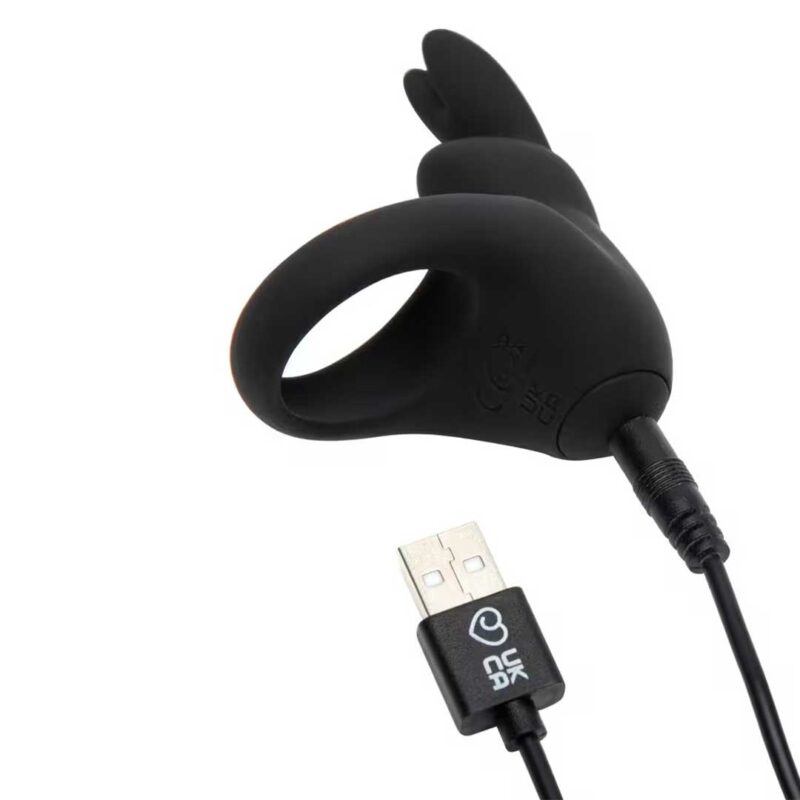 Inel Penis Happy Rabbit - 12 Moduri de Vibratii, Silicon si Stimulare Clitoris