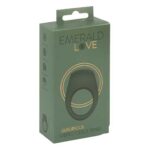Inel Penis Vibrant Emerald Love - Stimulare Duala 10 Moduri de Vibratii si Design Diamant